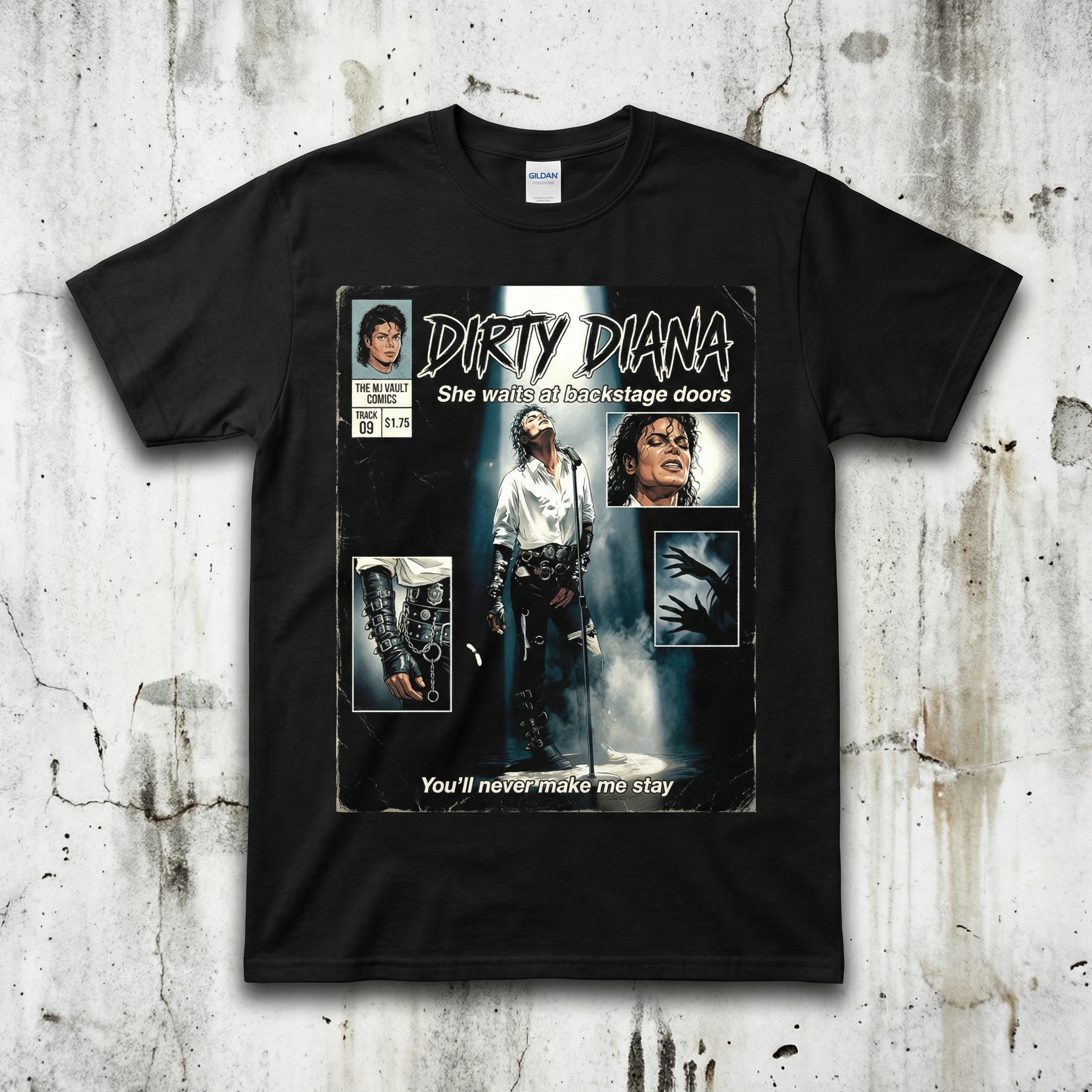 Michael Jackson Dirty Diana T-Shirt - Detail