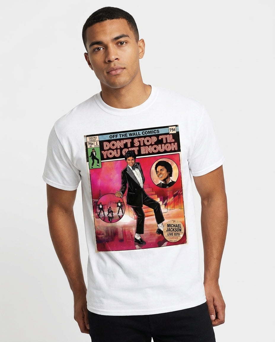 MJ Off The Wall Don't Stop Til You Get Enough Tee - on model