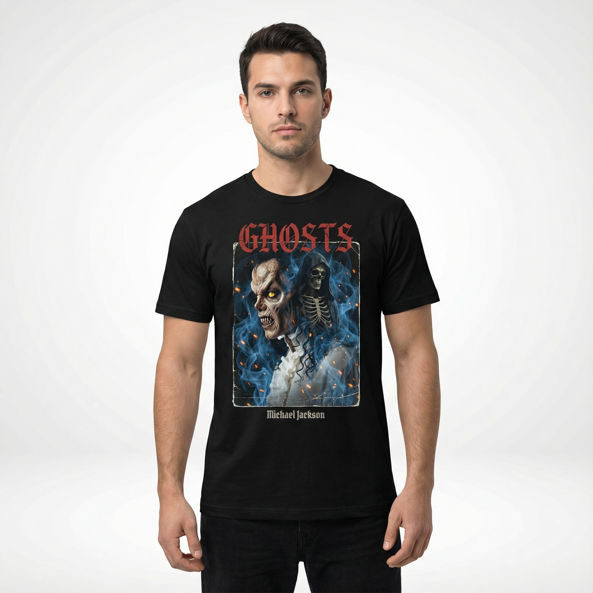 Ghosts Maestro Graphic Tee | MJ 1997 Horror Short Film Tribute