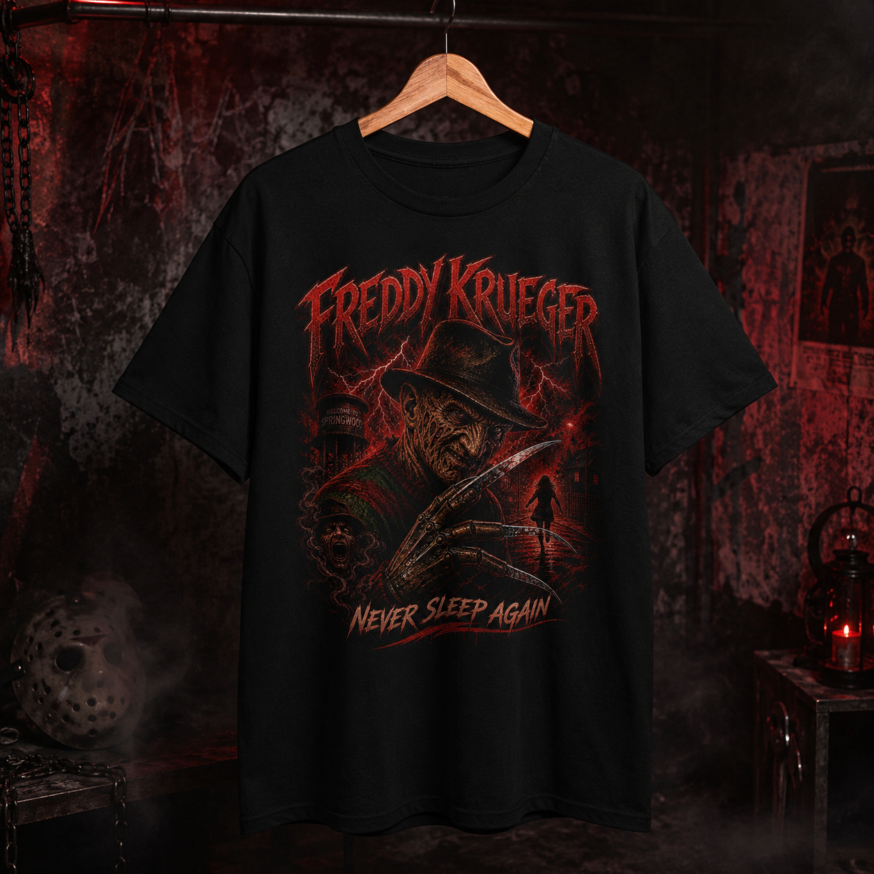 Freddy Krueger Horror Shirt | Distressed Slasher Movie Tee