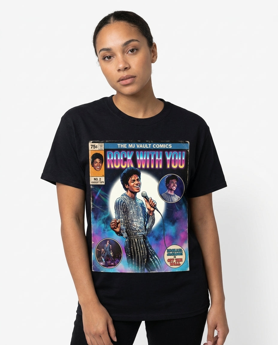 MJ Off The Wall Rock with You Tee - on model