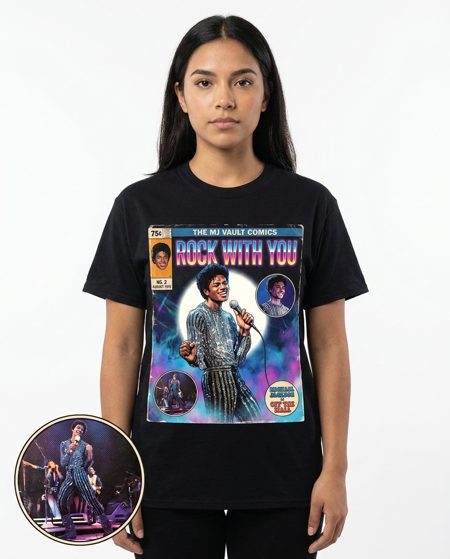 MJ Off The Wall Rock with You Tee - on model