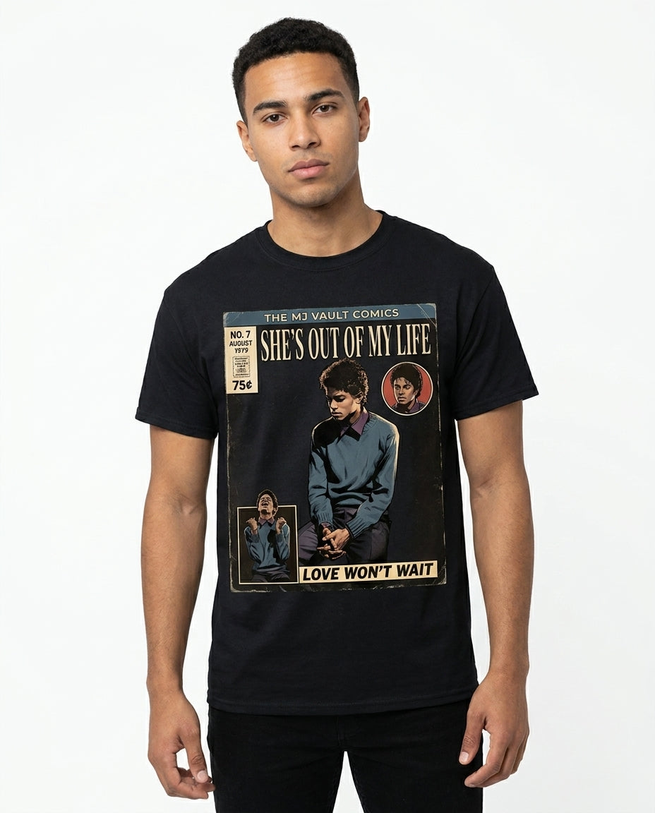 MJ Off The Wall She's Out of My Life Tee - on model