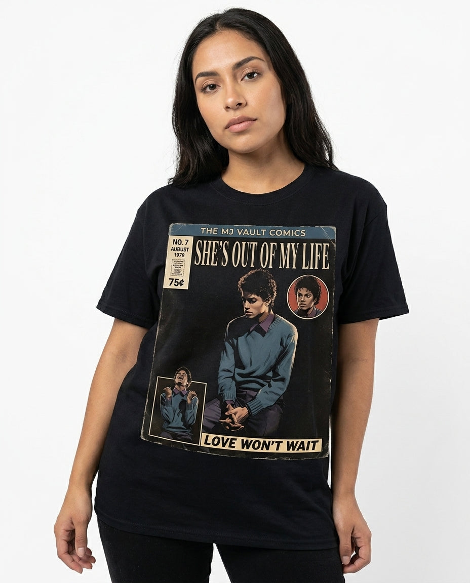 MJ Off The Wall She's Out of My Life Tee - on model