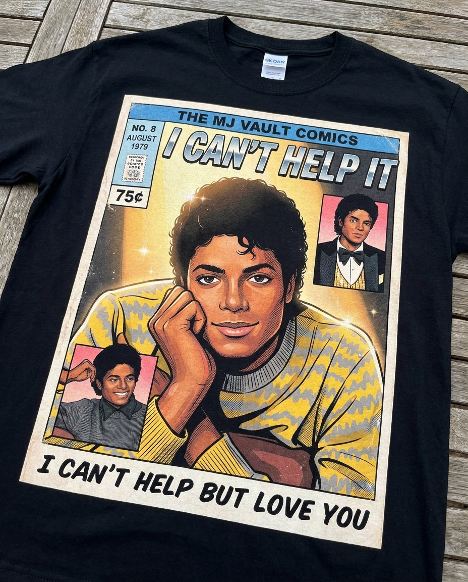 MJ Off The Wall I Can't Help It Tee - close-up