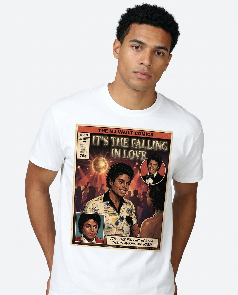 MJ Off The Wall It's the Falling in Love Tee - on model