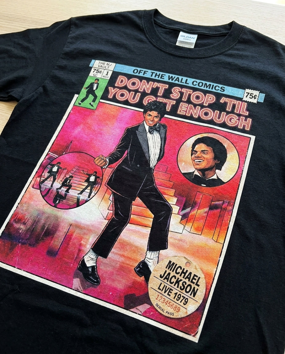 MJ Off The Wall Don't Stop Til You Get Enough Tee - product close-up