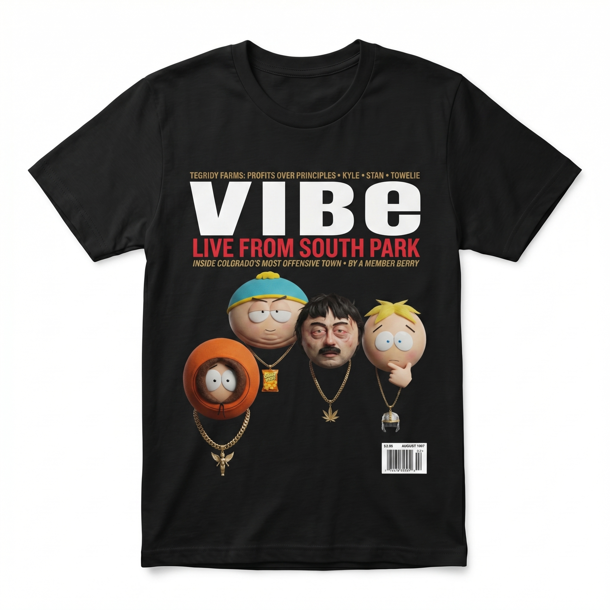 South Park VIBE Magazine Tee — front mockup