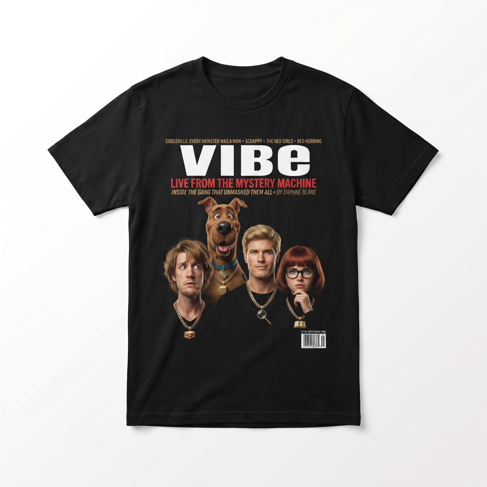 Scooby-Doo VIBE Magazine Tee — front mockup