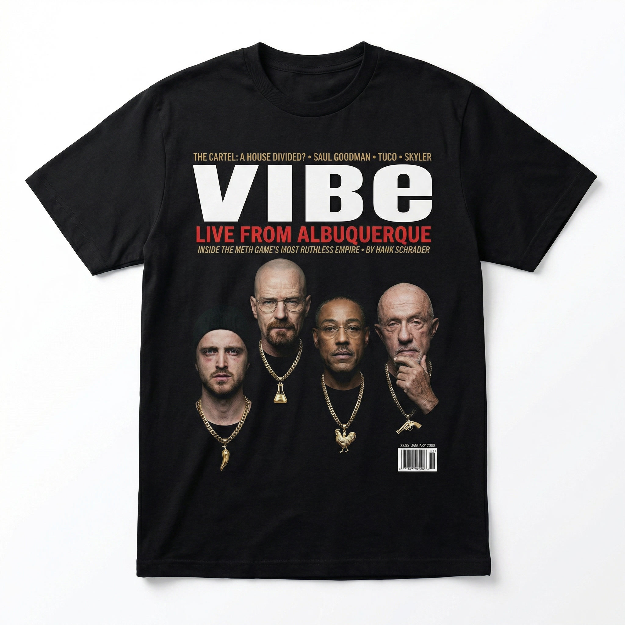 Breaking Bad VIBE Magazine Tee — front mockup