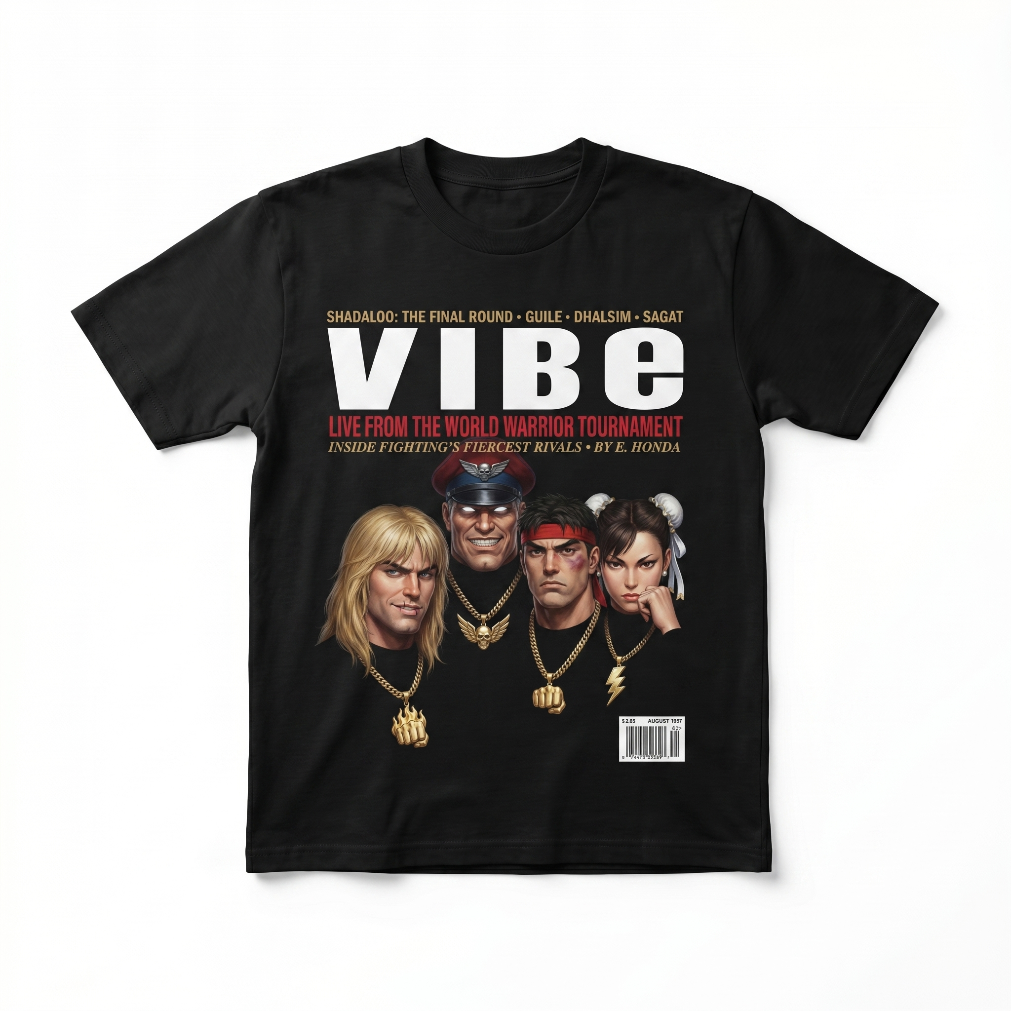 Street Fighter VIBE Magazine Tee — front mockup