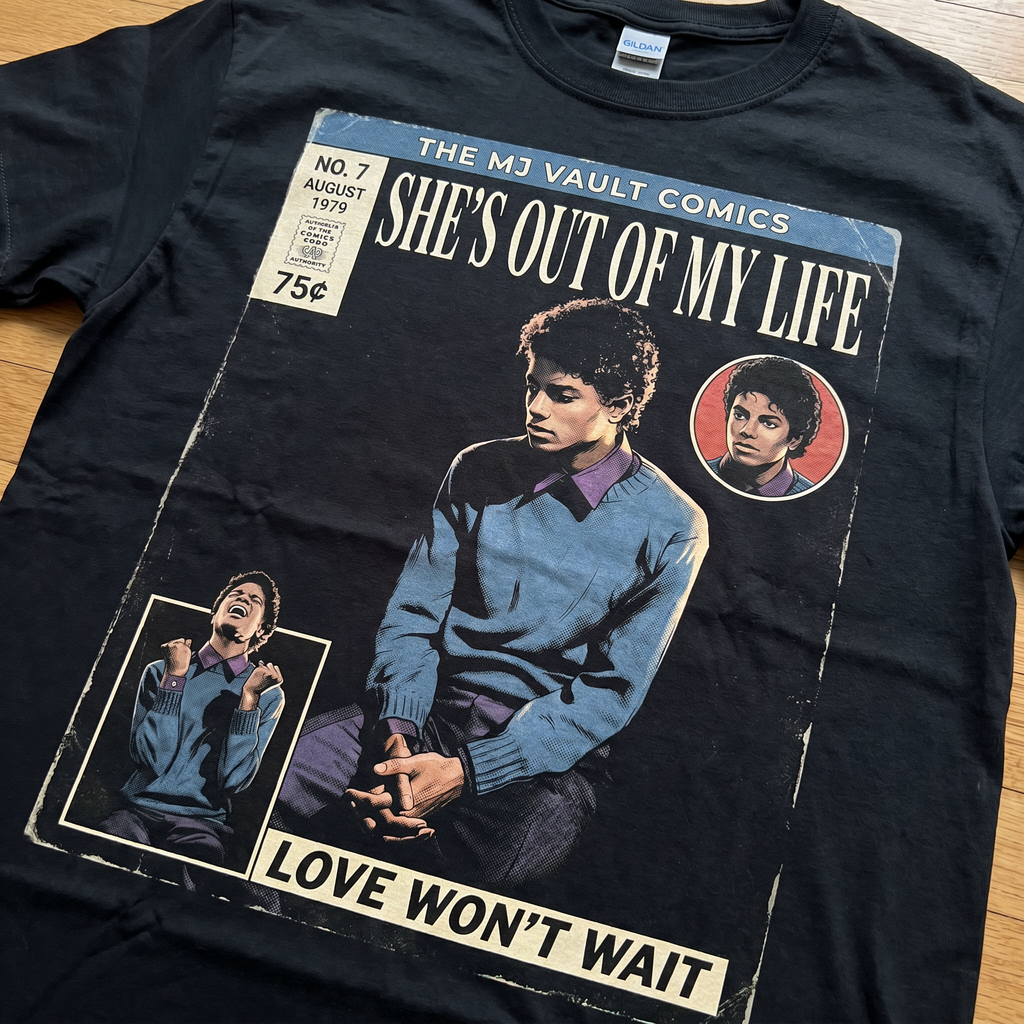 MJ Off The Wall She's Out of My Life Tee - cover