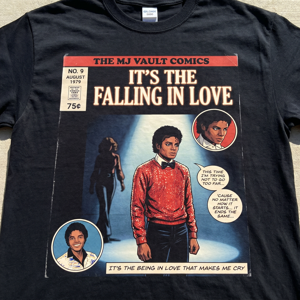 MJ Off The Wall It's the Falling in Love Tee - design 9