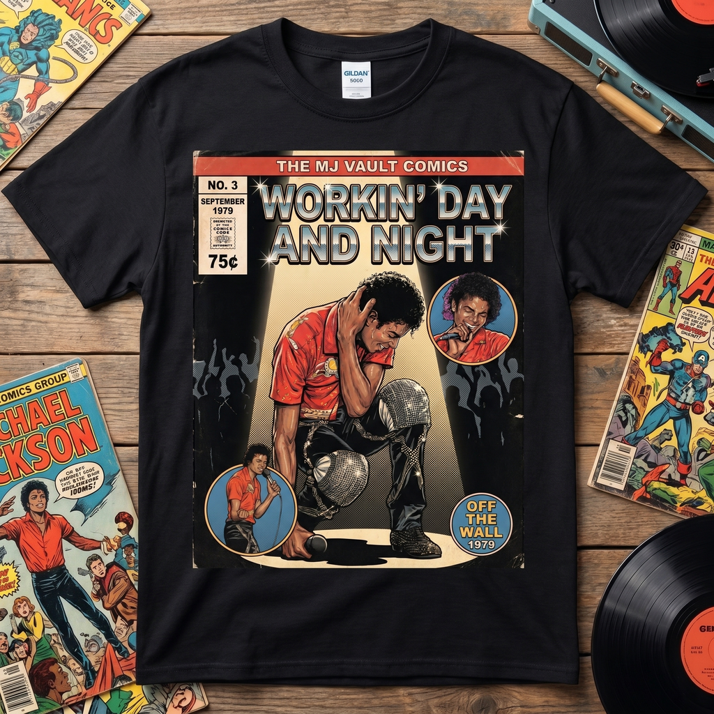 MJ Off The Wall Workin' Day and Night Tee - cover