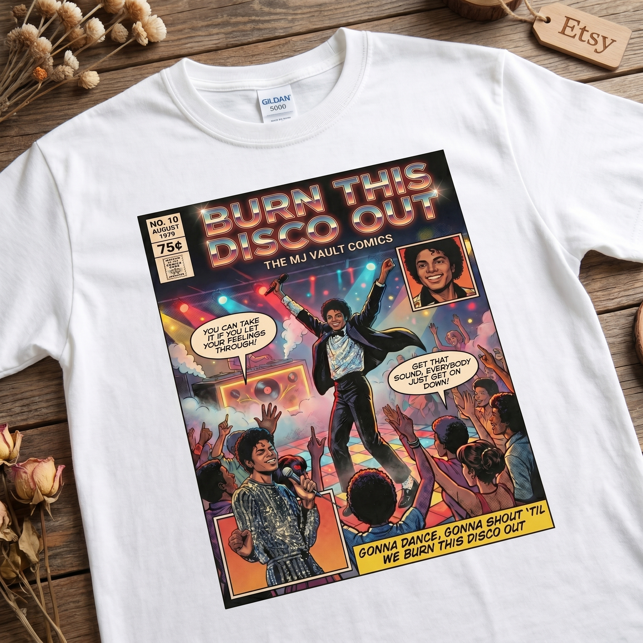 MJ Off The Wall Burn This Disco Out Tee - design 2