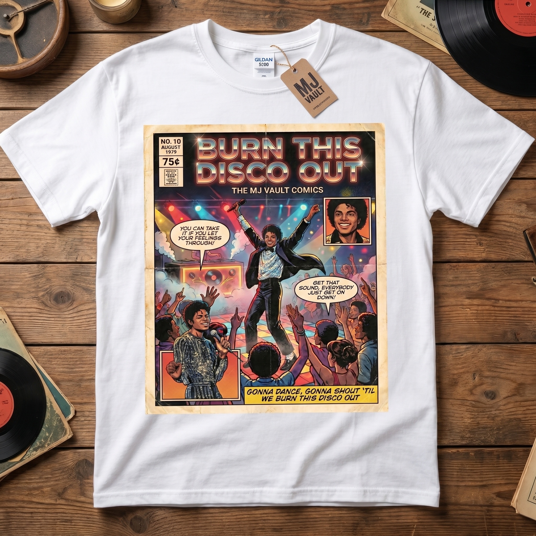 MJ Off The Wall Burn This Disco Out Tee - design 4