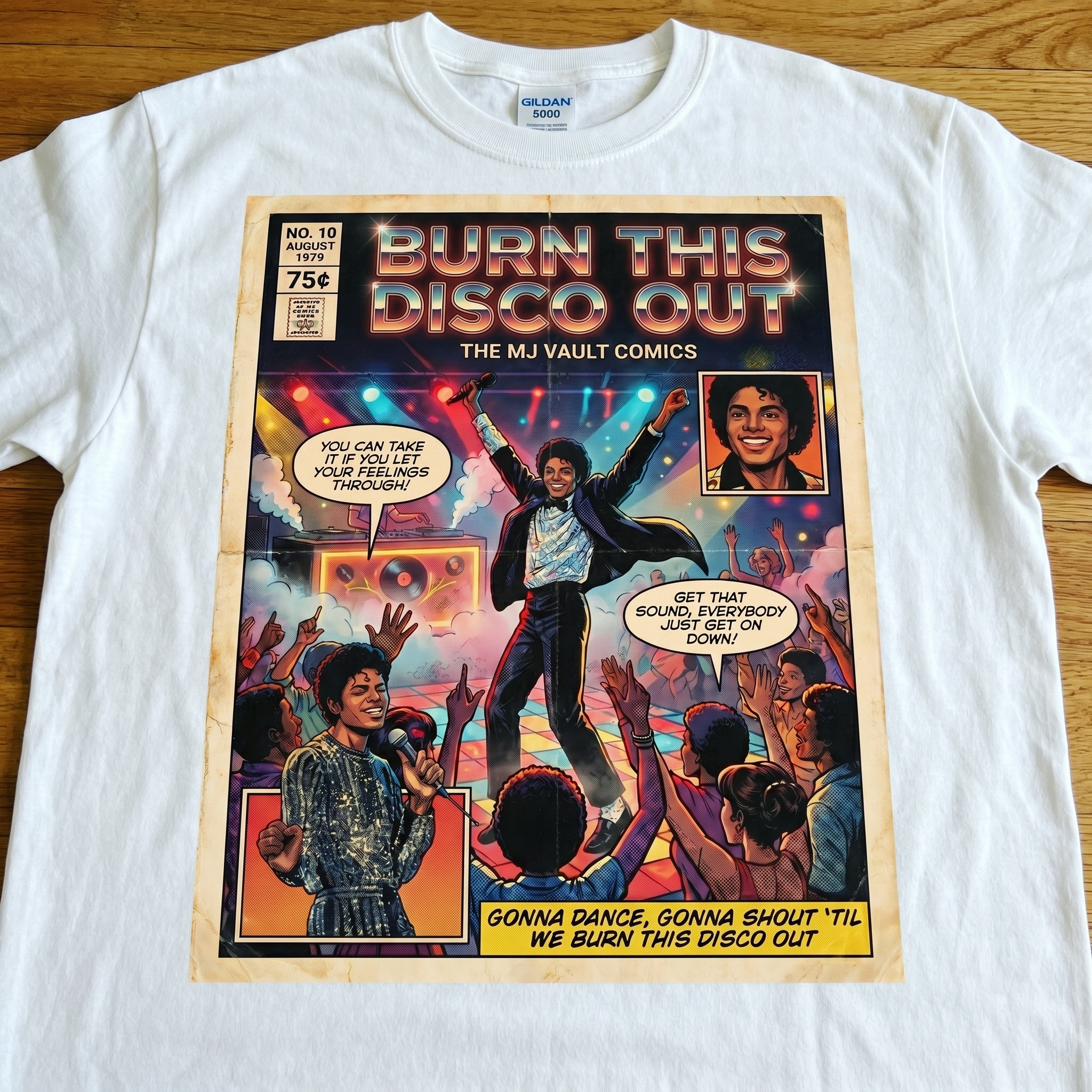 MJ Off The Wall Burn This Disco Out Tee - design 5