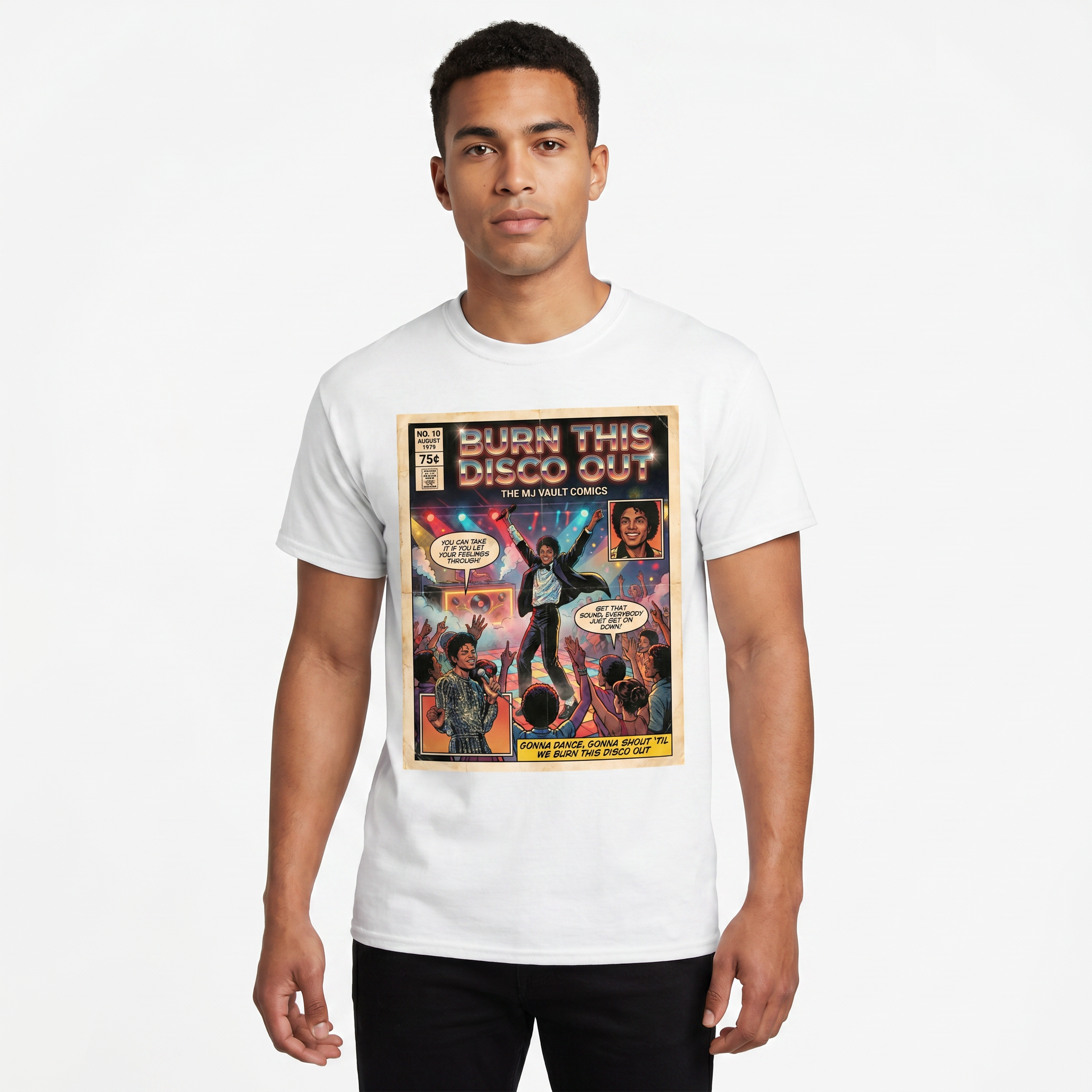 MJ Off The Wall Burn This Disco Out Tee - design 6
