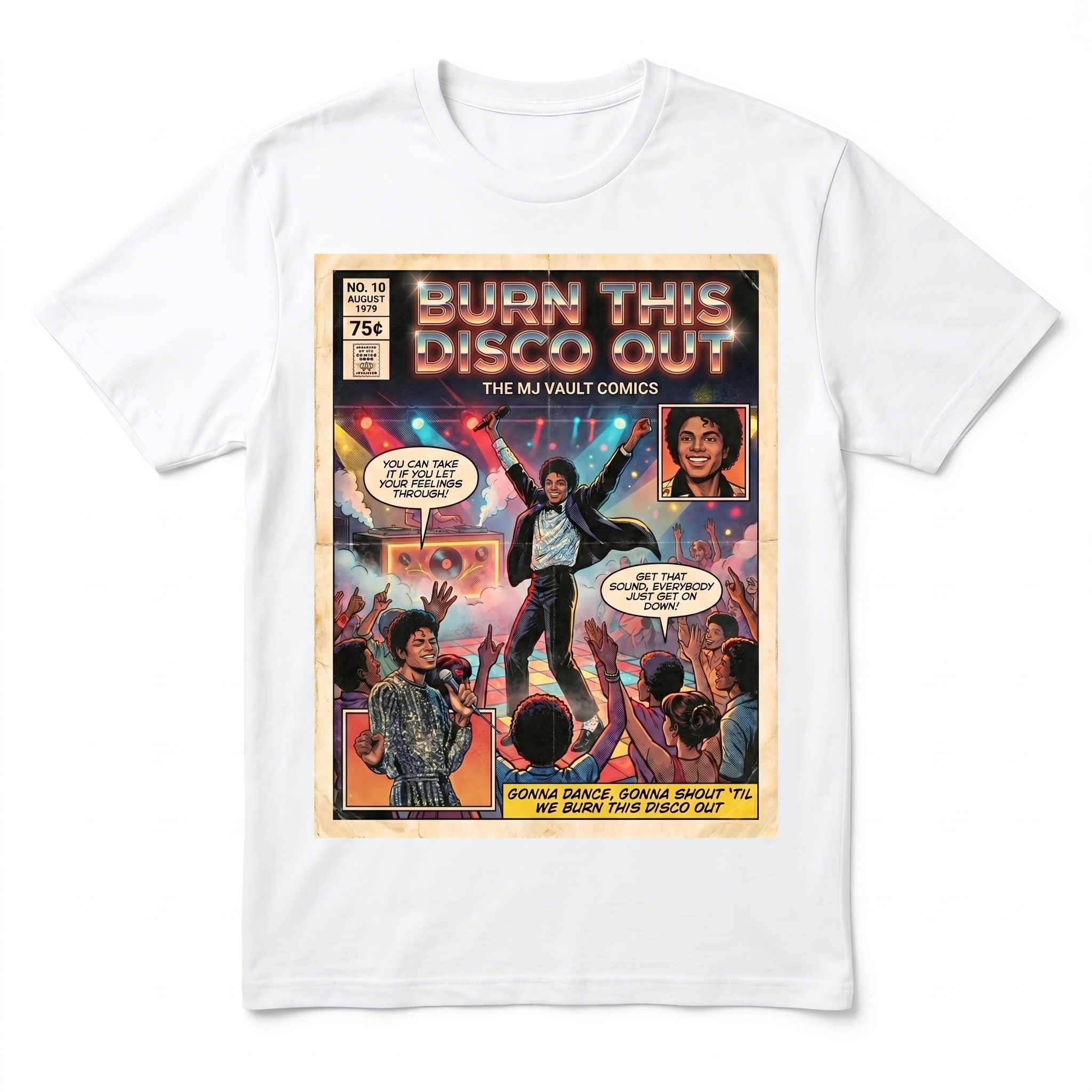 MJ Off The Wall Burn This Disco Out Tee - design 7