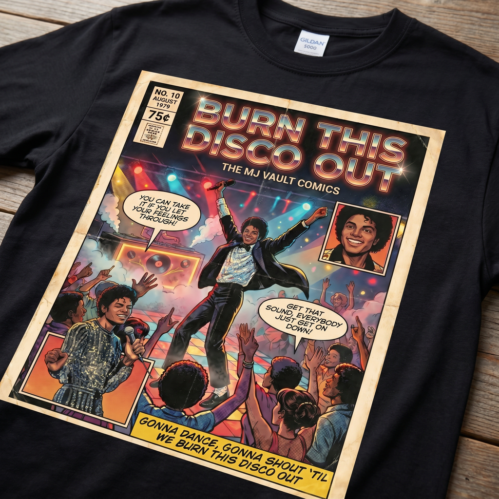 MJ Off The Wall Burn This Disco Out Tee - design 12
