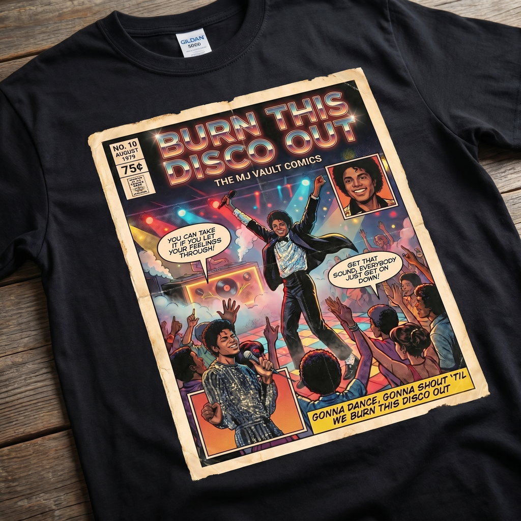 MJ Off The Wall Burn This Disco Out Tee - design 13
