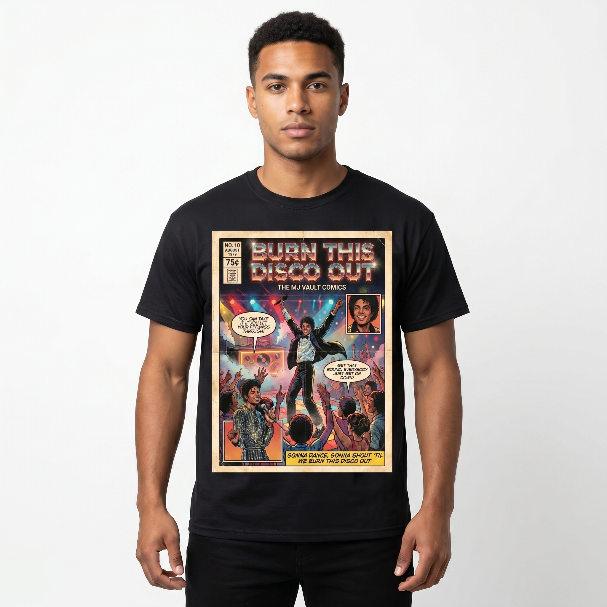 MJ Off The Wall Burn This Disco Out Tee - design 15