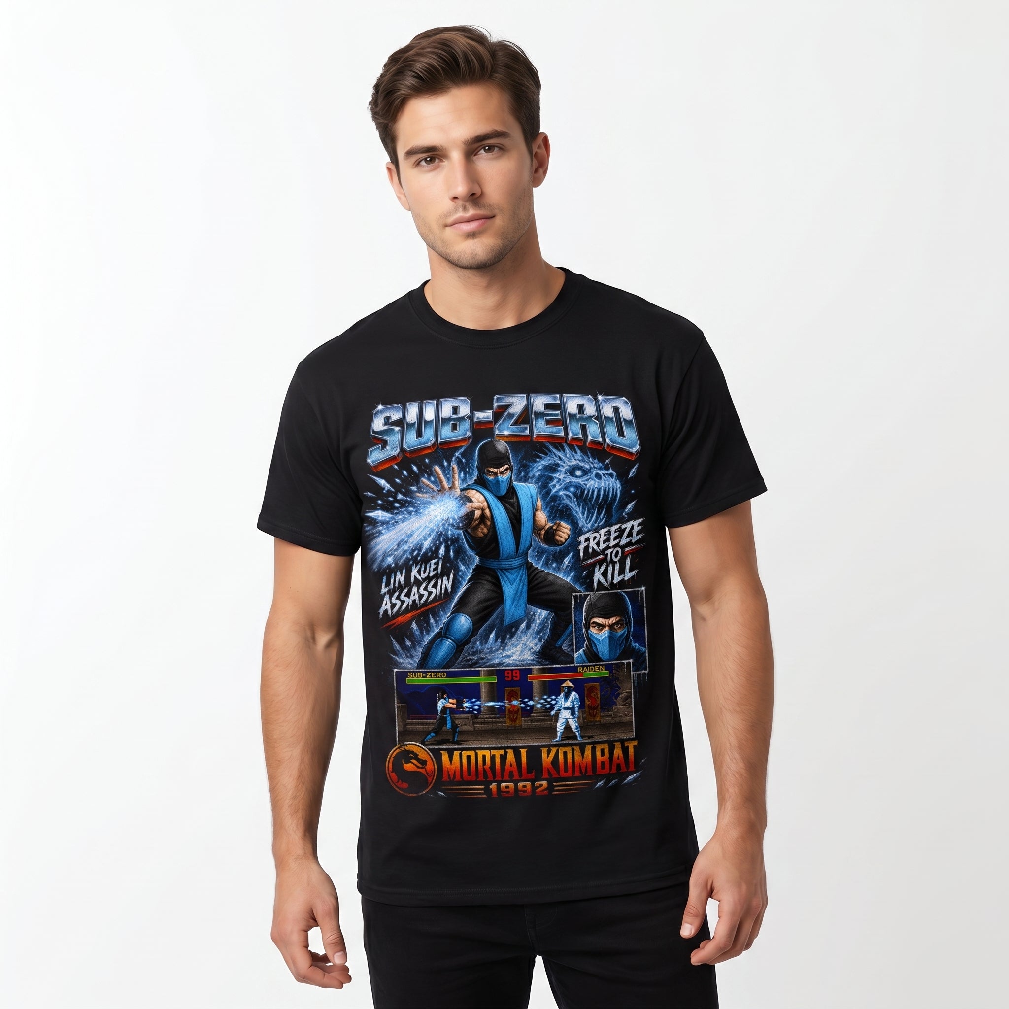 Sub-Zero Mortal Kombat Tee | Vintage 90s Gaming Shirt