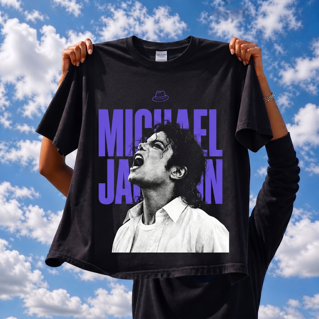 MJ Halftone Portrait Tee
