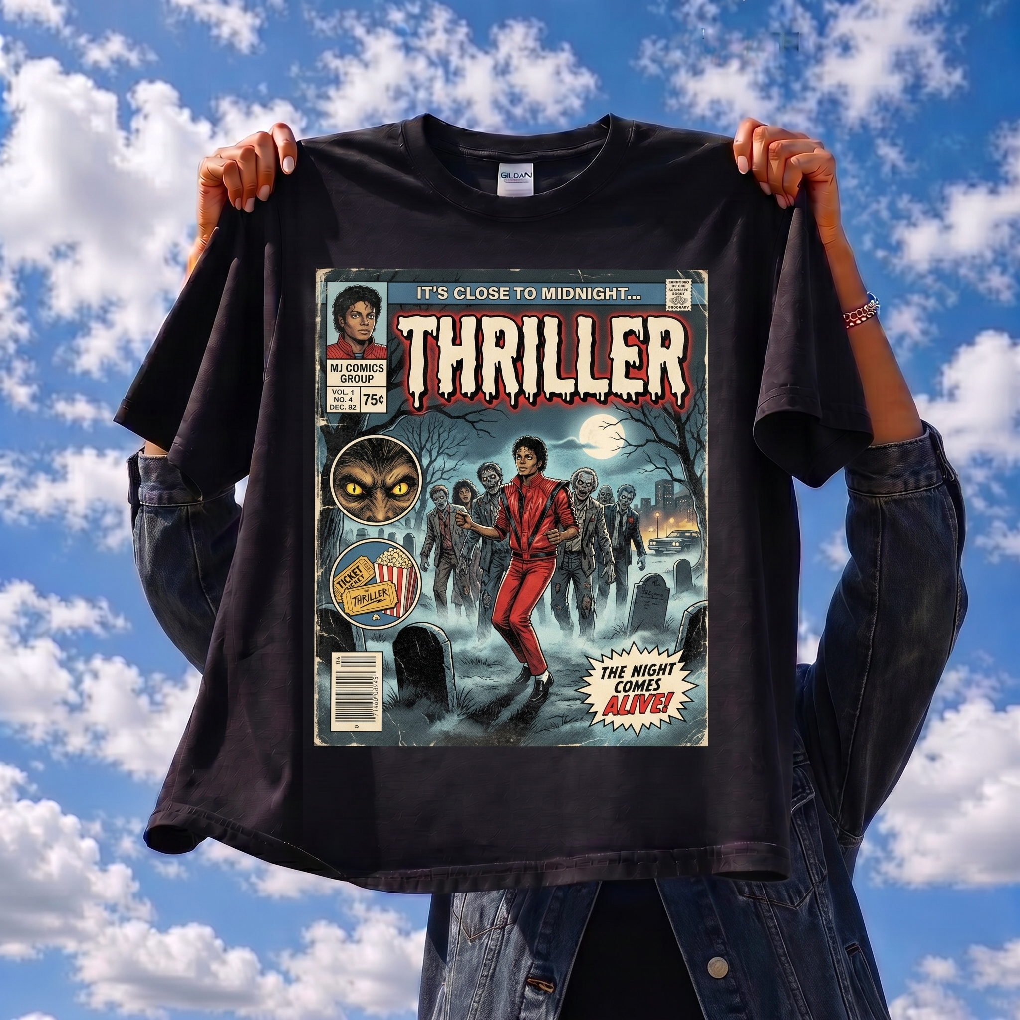 Michael Jackson Thriller Comic Tee