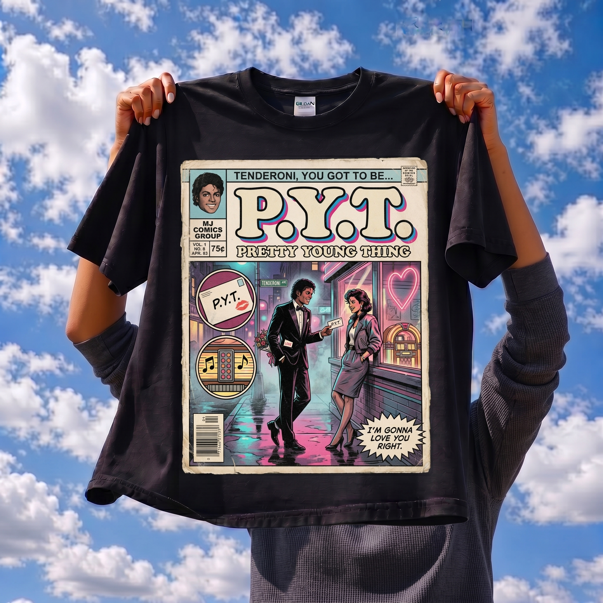 Michael Jackson PYT Comic Tee