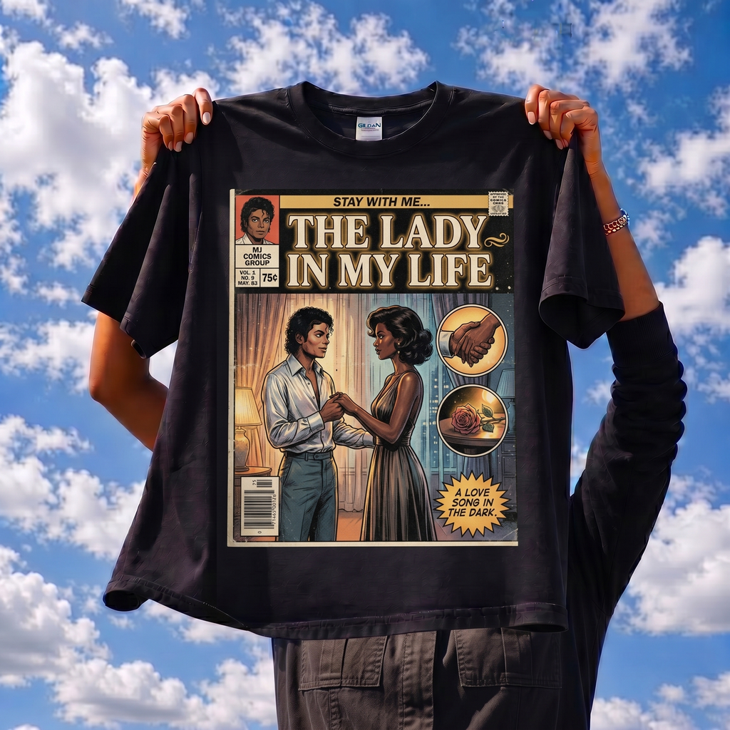 Michael Jackson Lady In My Life Comic Tee