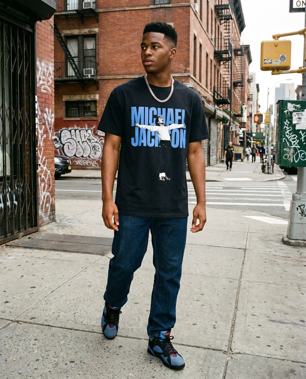 MJ Sketch Art Pop Icon Tee