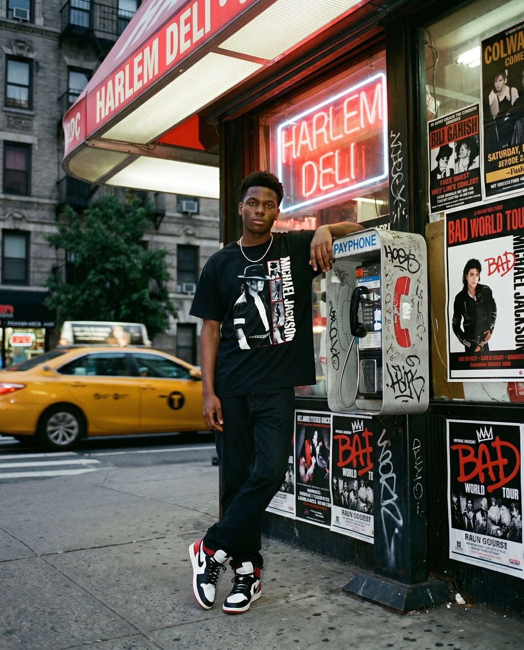 MJ Black or White Mixed Media Tee