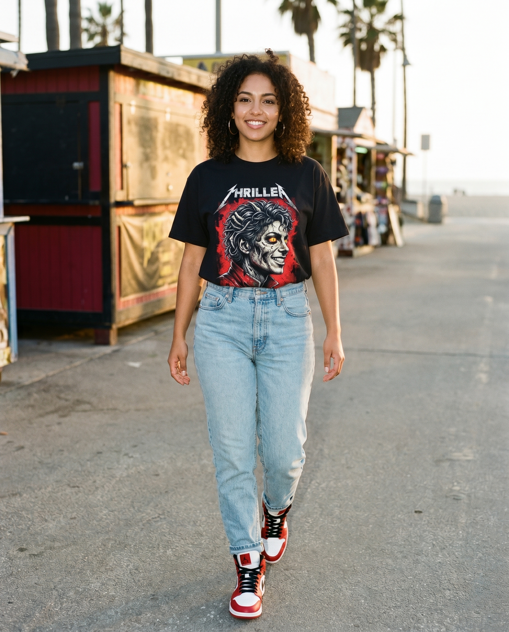 Thriller Zombie 80s Metal Tee