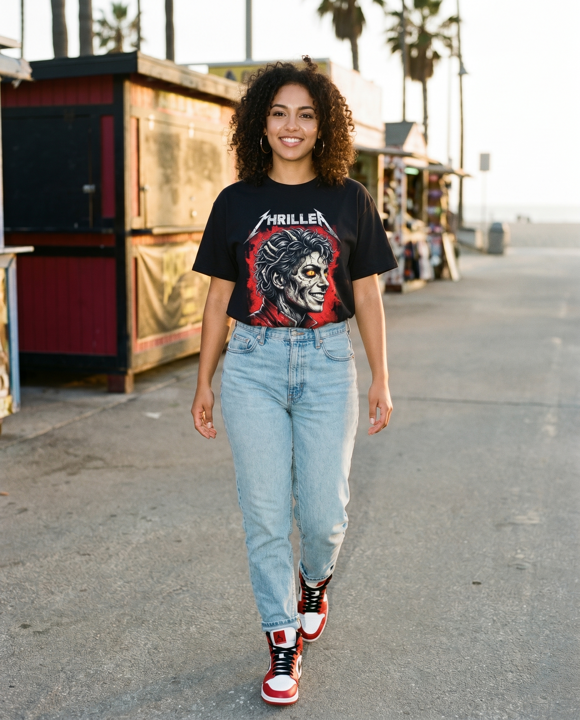Thriller Zombie 80s Metal Tee