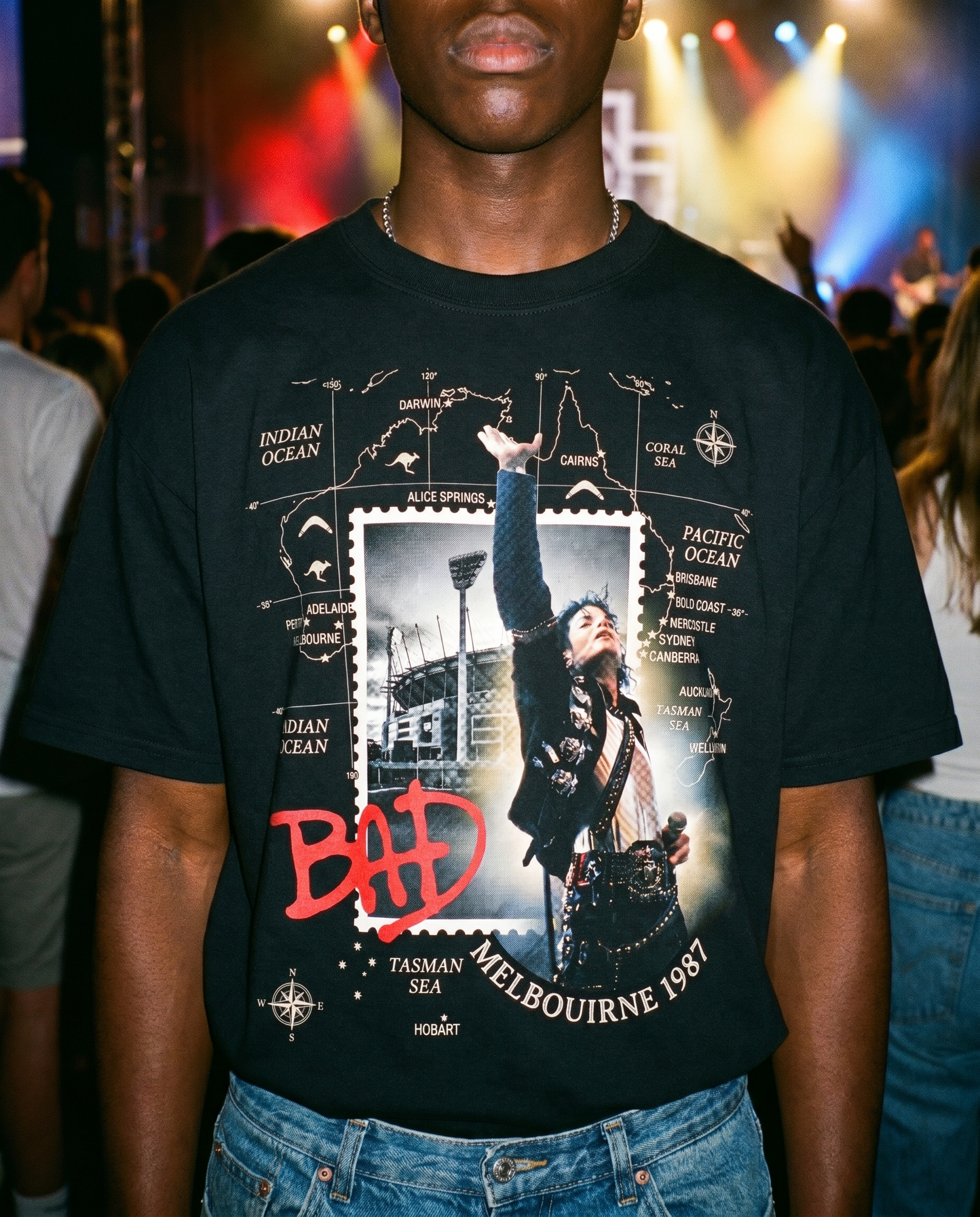 MJ Bad Tour Melbourne 87 Tee