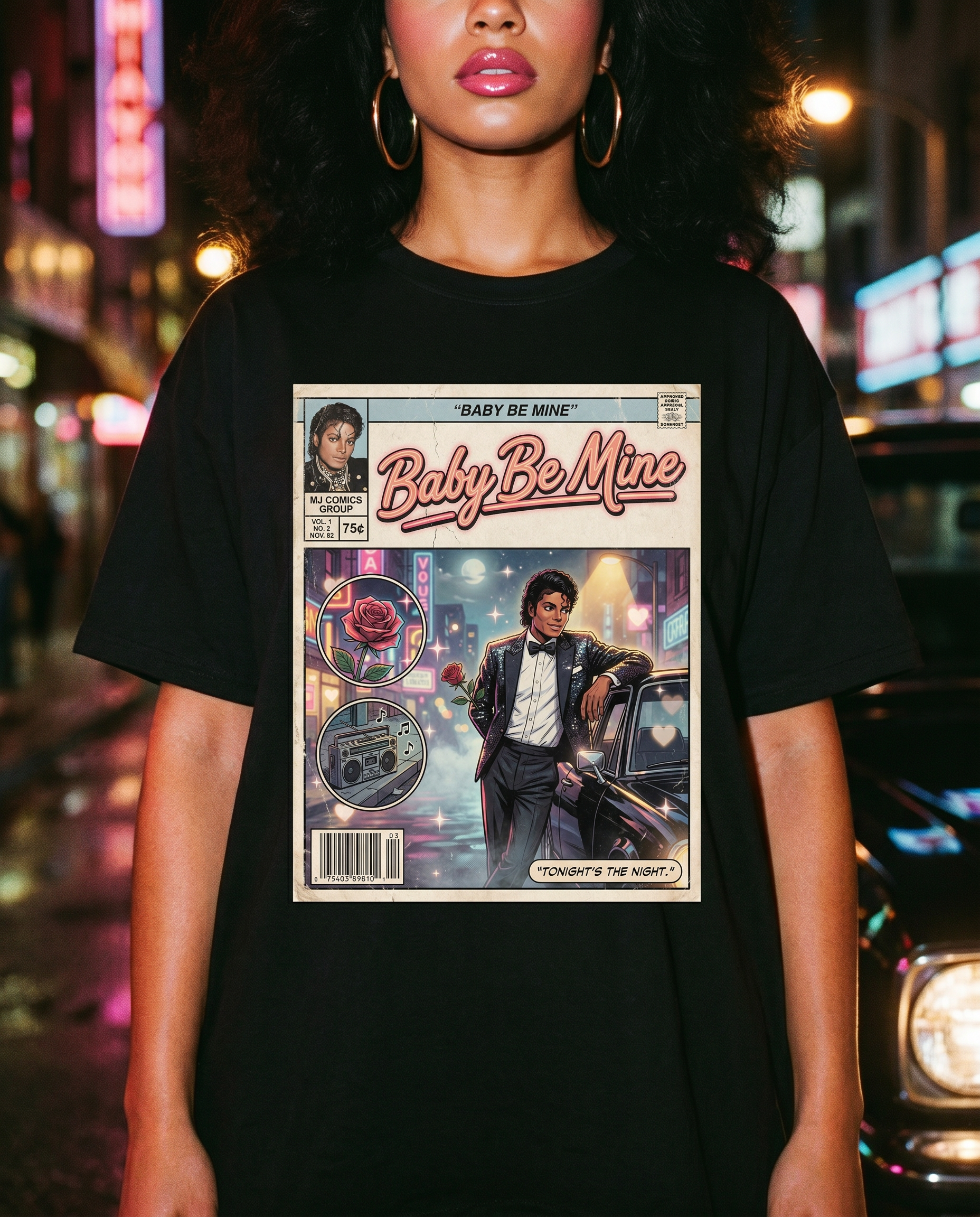 Michael Jackson Baby Be Mine Comic Tee