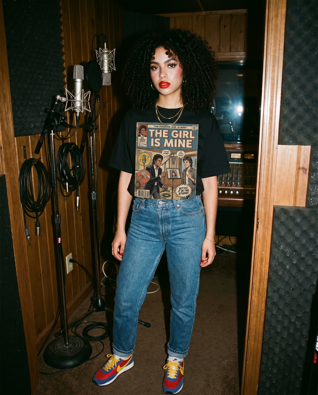 Michael Jackson The Girl is Mine Comic Tee