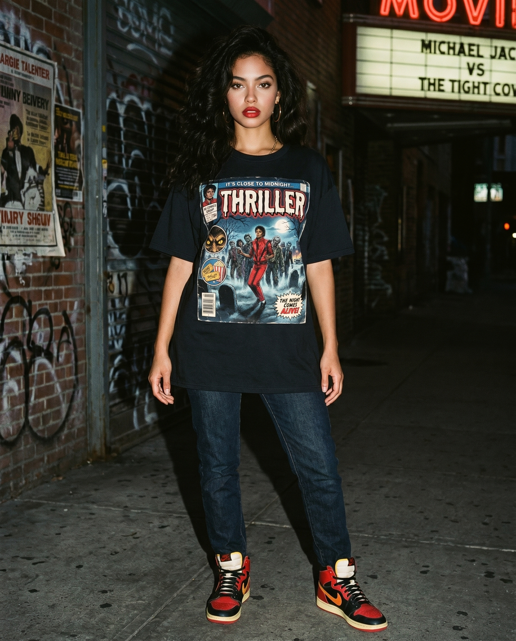Michael Jackson Thriller Comic Tee