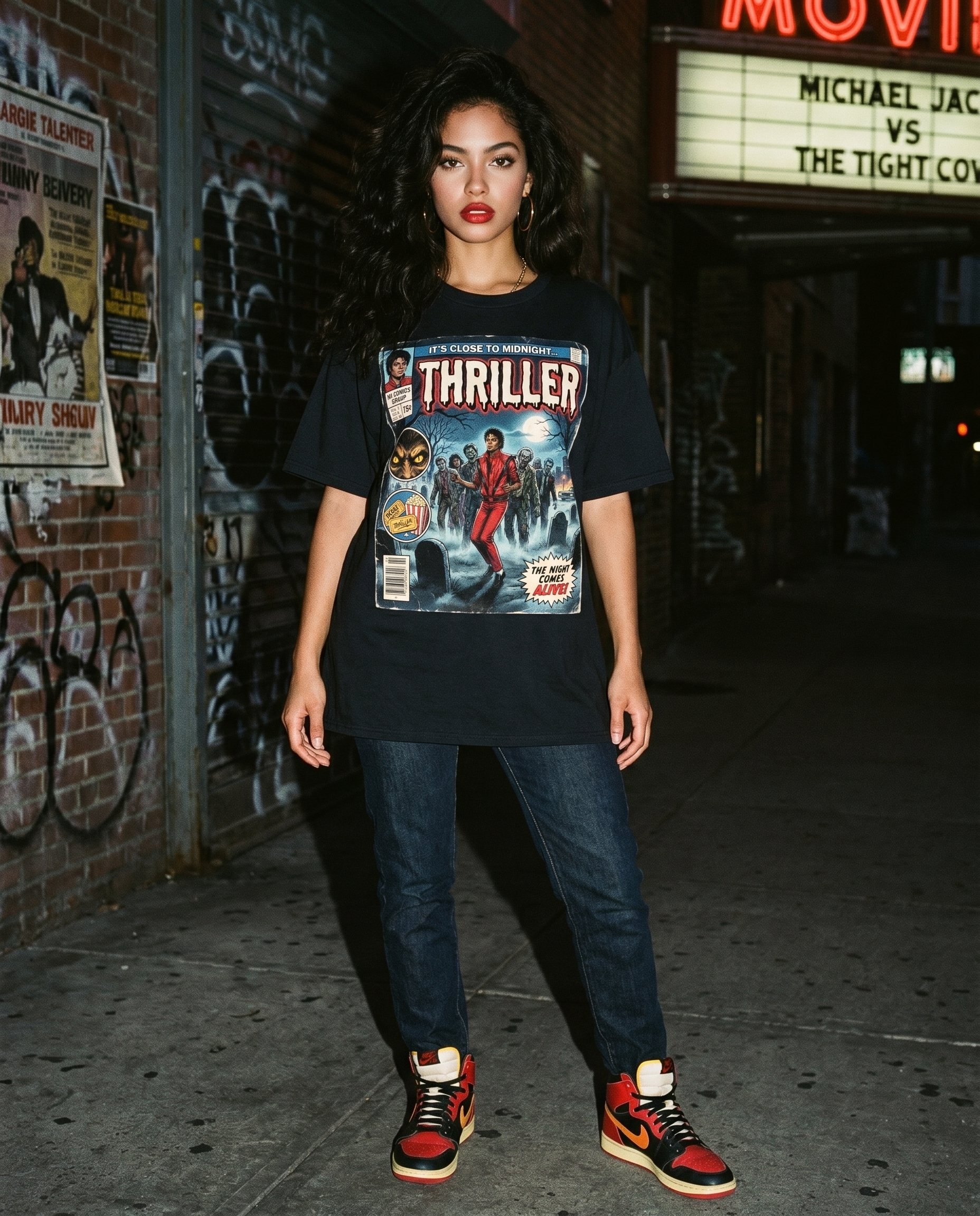 Michael Jackson Thriller Comic Tee