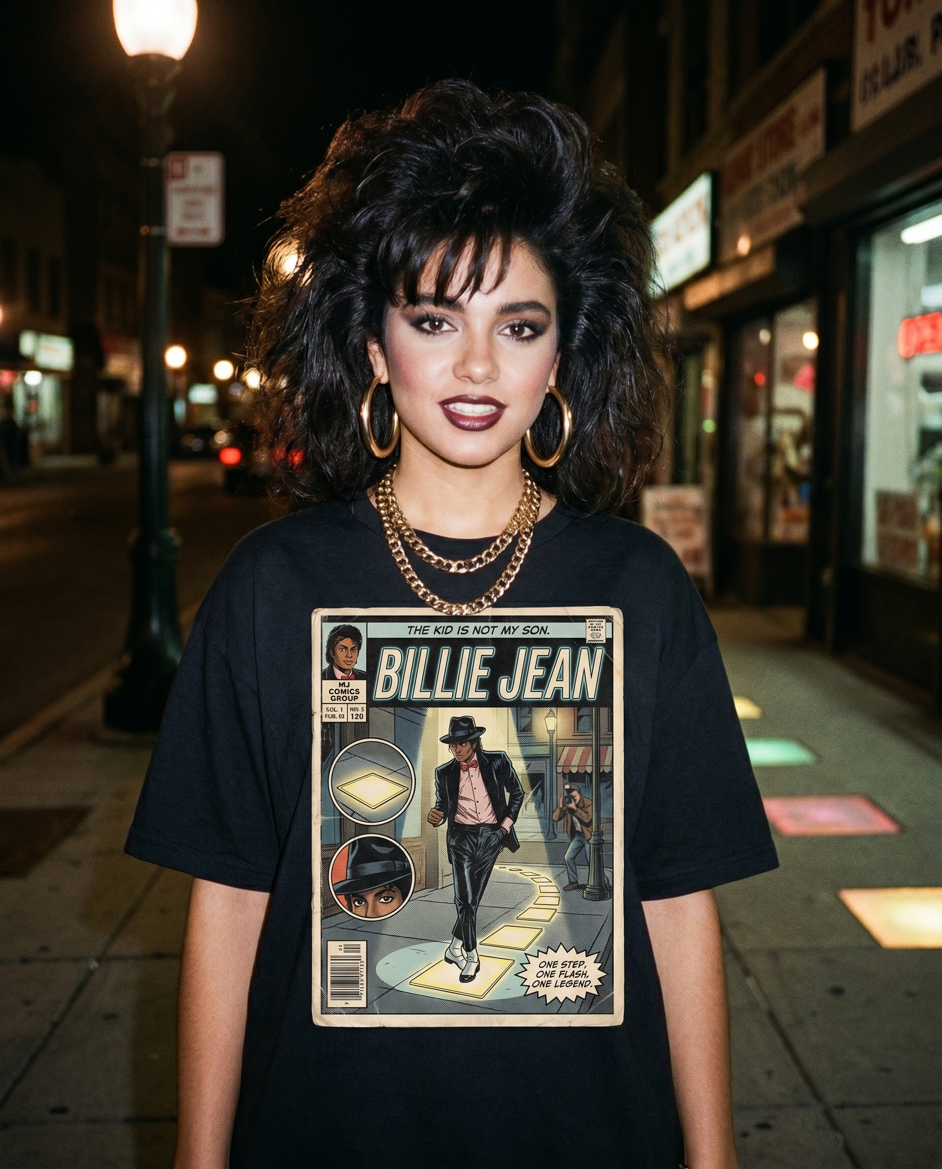 Michael Jackson Billie Jean Comic Tee