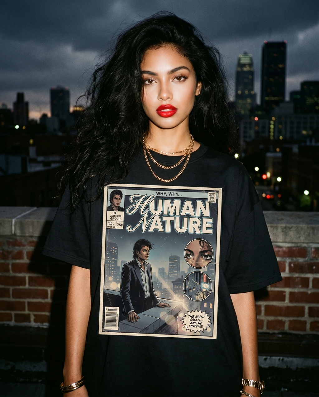 Michael Jackson Human Nature Comic Tee