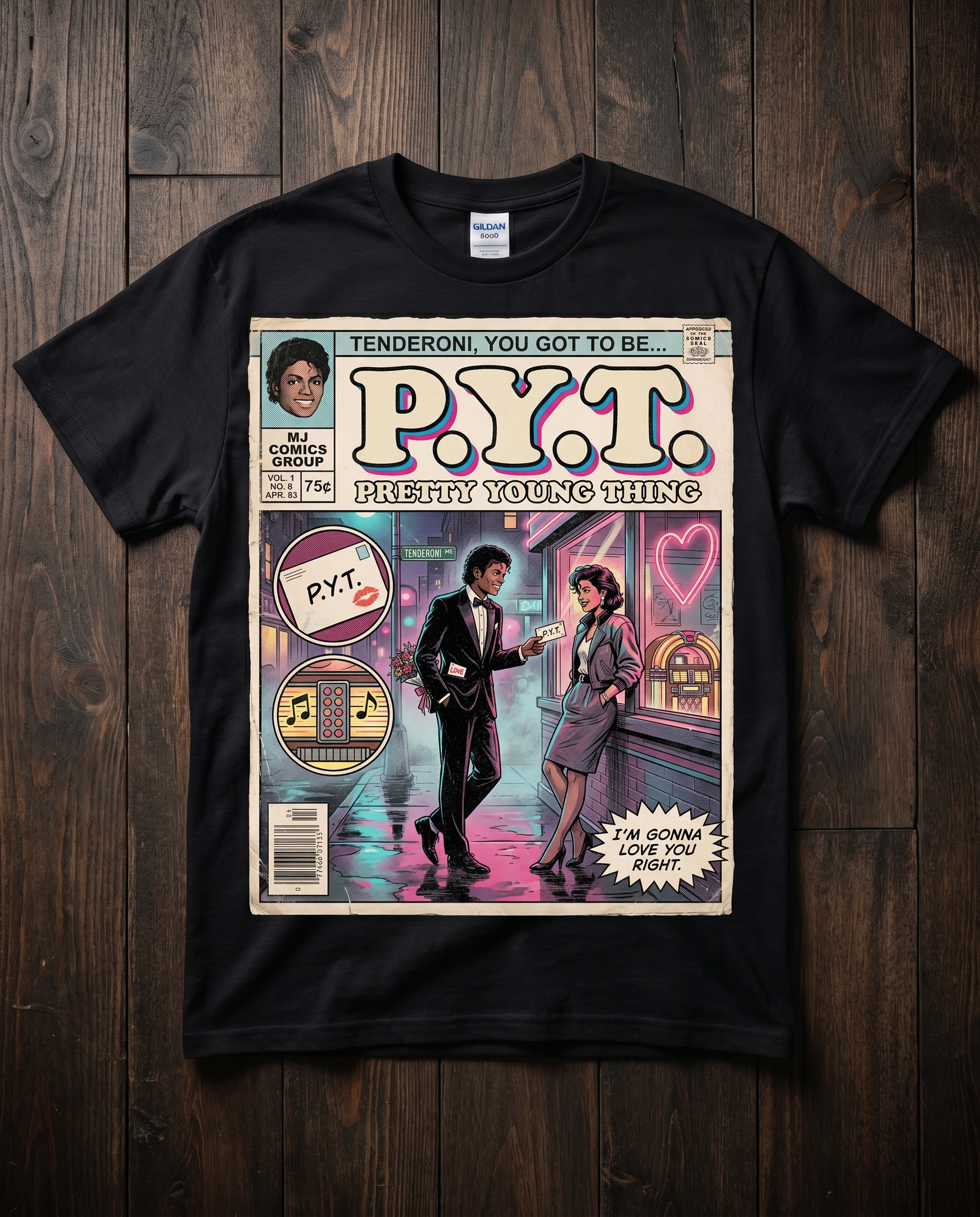 Michael Jackson PYT Comic Tee