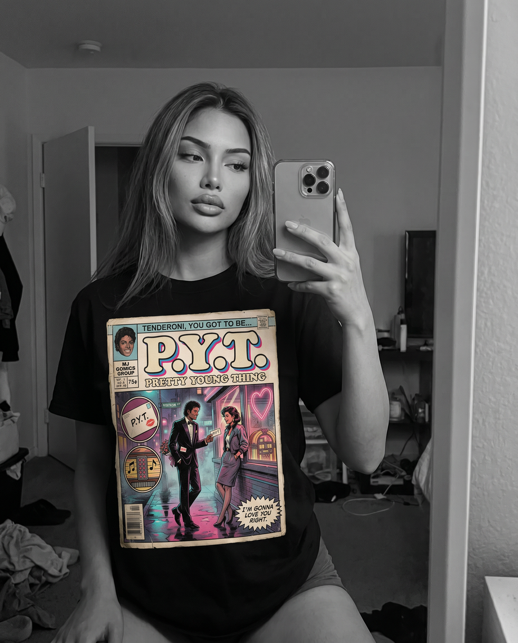 Michael Jackson PYT Comic Tee