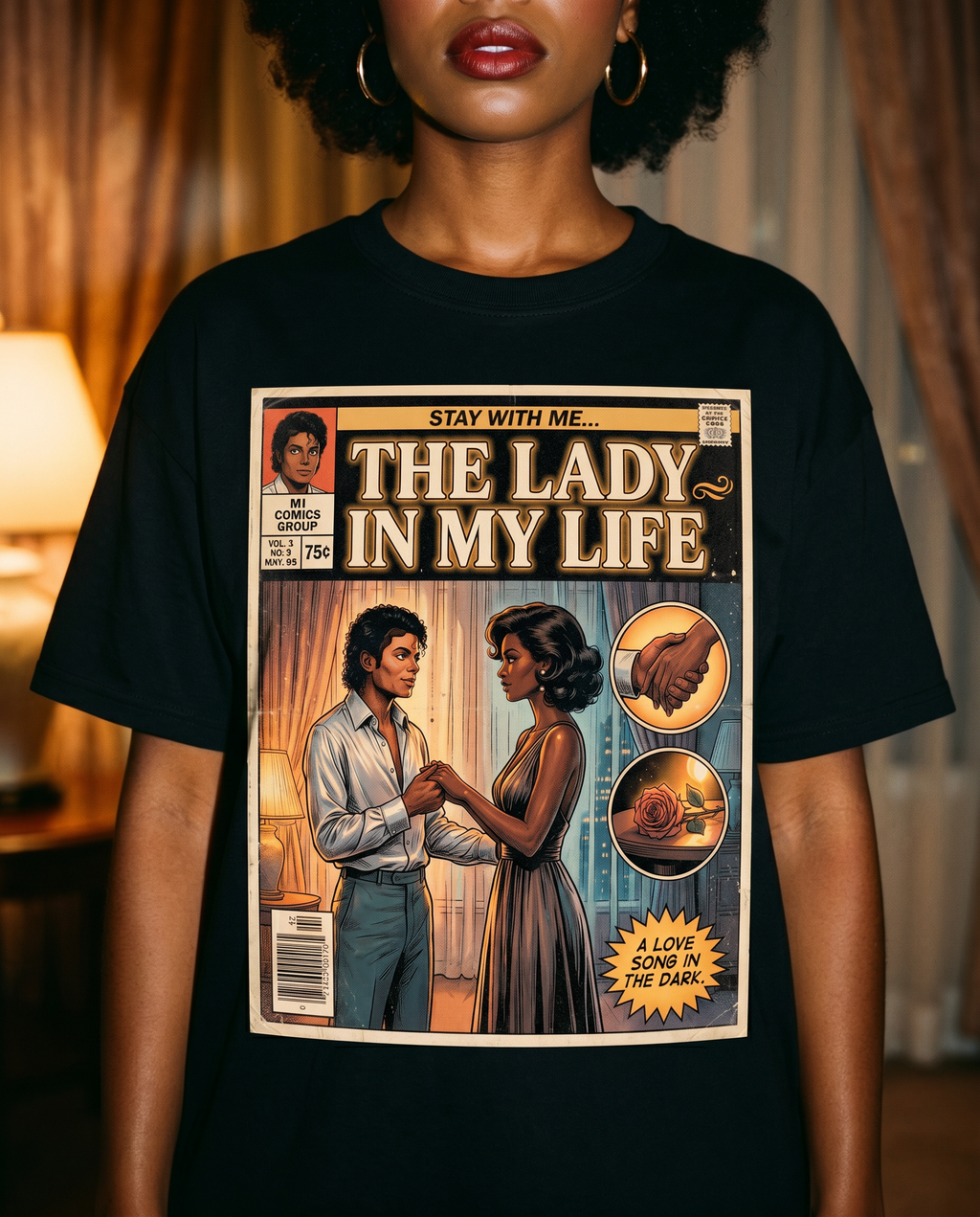 Michael Jackson Lady In My Life Comic Tee