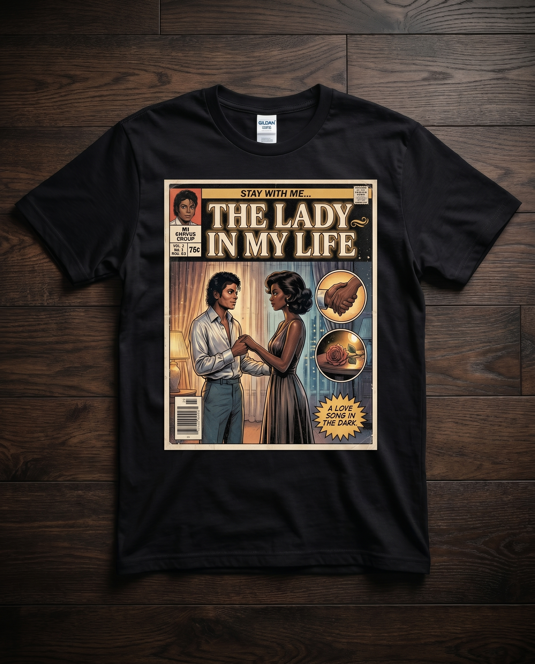 Michael Jackson Lady In My Life Comic Tee