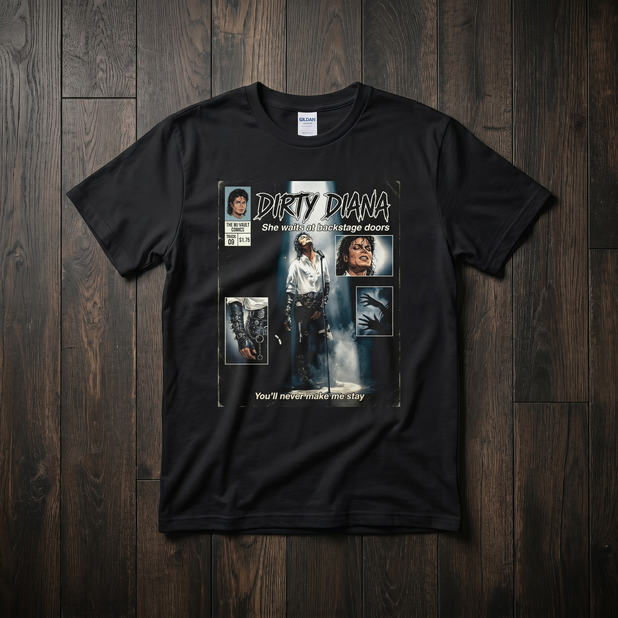 Michael Jackson Dirty Diana Comic Tee