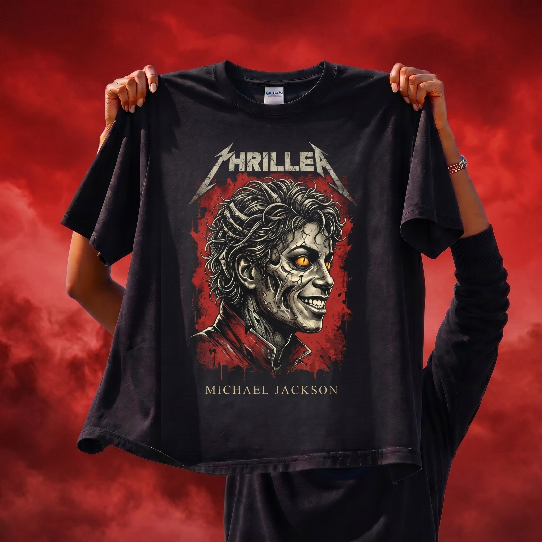 Thriller Zombie 80s Metal Tee