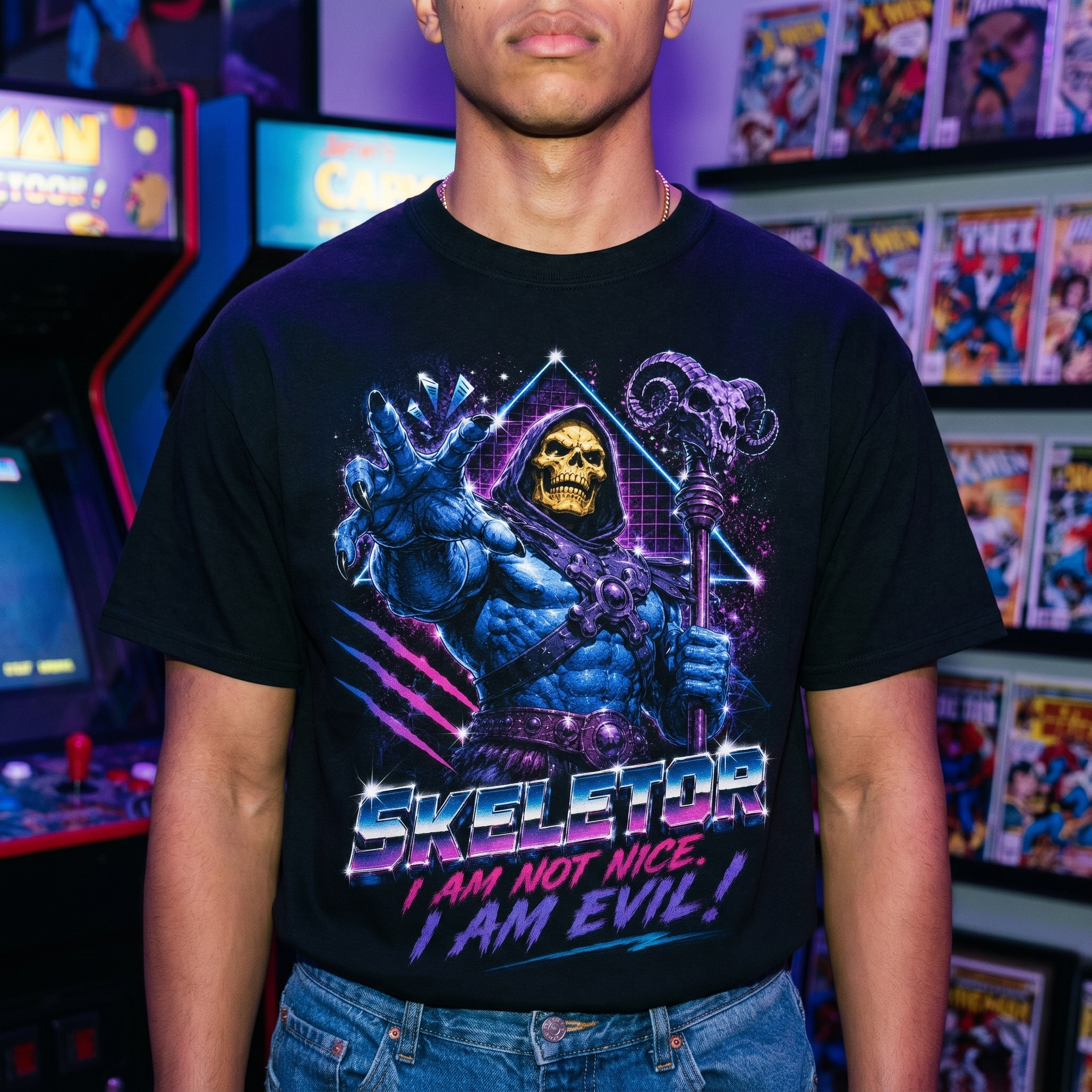 Skeletor Masters of the Universe Tee | Retro 80s Villain Graphic Shirt