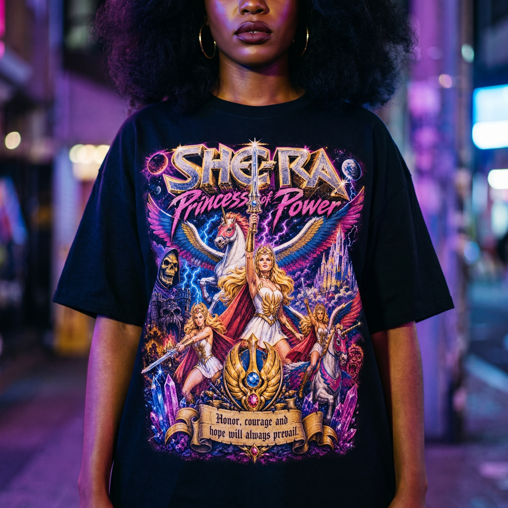 She-Ra Princess of Power Graphic Tee | Vintage 80s Fantasy Shirt